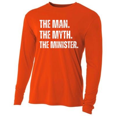 The Man The Myth The The Minister. Cooling Performance Long Sleeve Crew