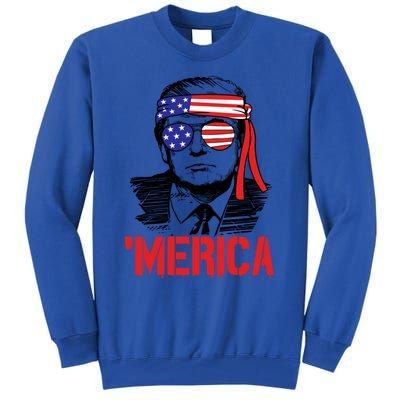 Trump Merica Trump 2020 Presidential Swag Gift Tall Sweatshirt