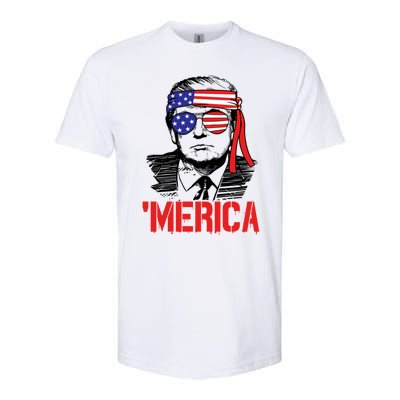 Trump Merica Trump 2020 Presidential Swag Gift Softstyle® CVC T-Shirt