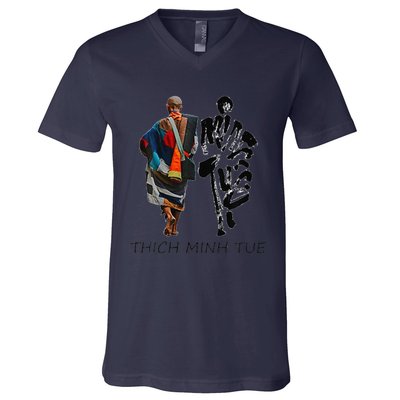 Thich Minh Tue V-Neck T-Shirt