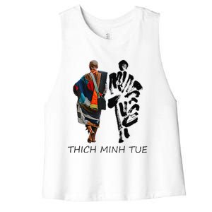 Thich Minh Tue Women's Racerback Cropped Tank