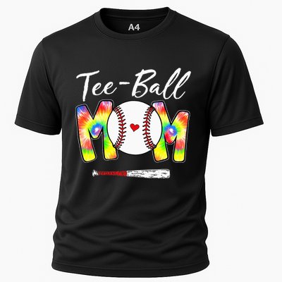 Teeball Mom Tie Dye Funny Ball Mom Mother's Day Cooling Performance Crew T-Shirt