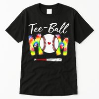 Teeball Mom Tie Dye Funny Ball Mom Mother's Day Tall T-Shirt