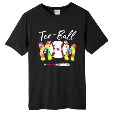 Teeball Mom Tie Dye Funny Ball Mom Mother's Day Tall Fusion ChromaSoft Performance T-Shirt