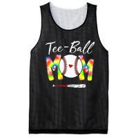 Teeball Mom Tie Dye Funny Ball Mom Mother's Day Mesh Reversible Basketball Jersey Tank