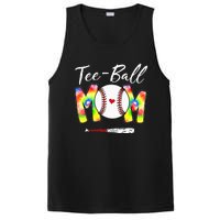 Teeball Mom Tie Dye Funny Ball Mom Mother's Day PosiCharge Competitor Tank