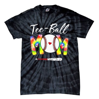 Teeball Mom Tie Dye Funny Ball Mom Mother's Day Tie-Dye T-Shirt