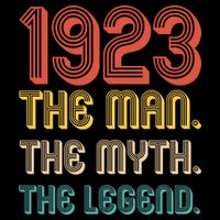 The Man The Myth The Legend 1923 100th Birthday Impact Tech Backpack