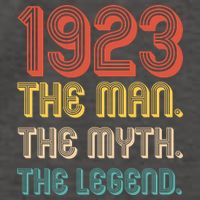 The Man The Myth The Legend 1923 100th Birthday Vector Backpack