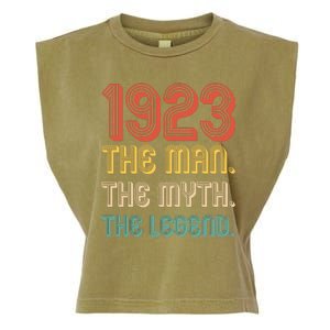 The Man The Myth The Legend 1923 100th Birthday Garment-Dyed Women's Muscle Tee