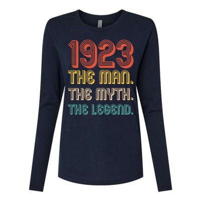 The Man The Myth The Legend 1923 100th Birthday Womens Cotton Relaxed Long Sleeve T-Shirt