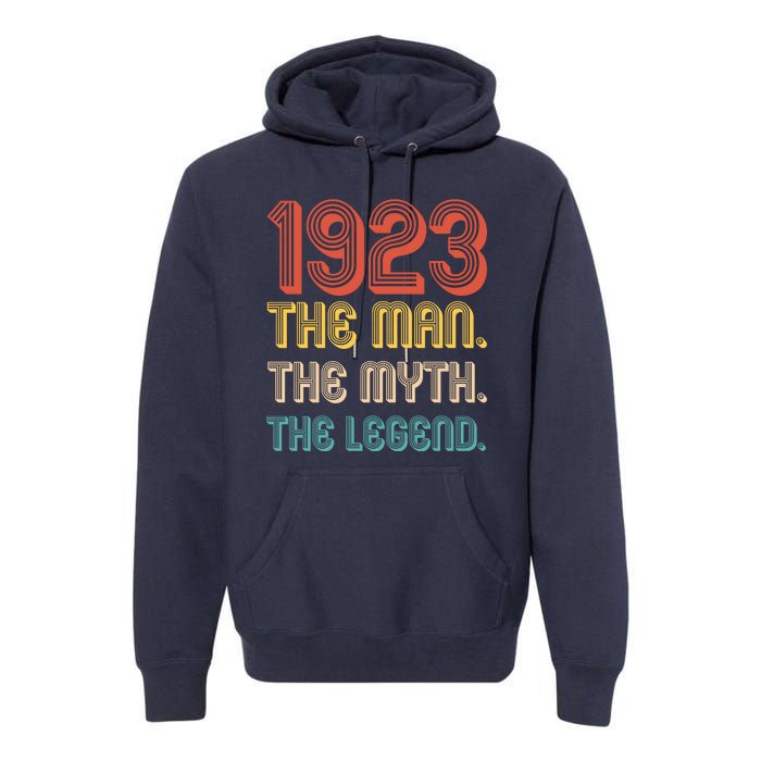 The Man The Myth The Legend 1923 100th Birthday Premium Hoodie