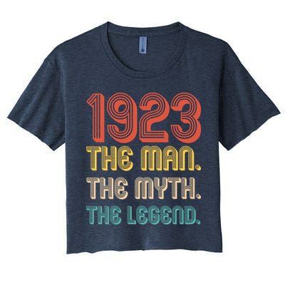 The Man The Myth The Legend 1923 100th Birthday Crop Top