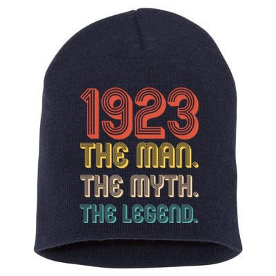 The Man The Myth The Legend 1923 100th Birthday Short Acrylic Beanie