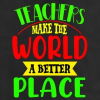 Teachers Make The World A Better Place Golf Towel