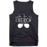 Take Me To The Church Christian Country Concert Tank Top