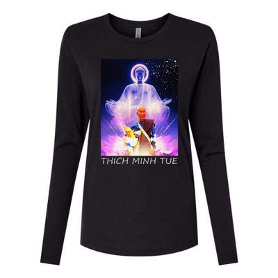 Thich Minh Tue Womens Cotton Relaxed Long Sleeve T-Shirt