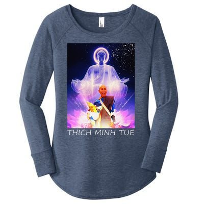 Thich Minh Tue Women's Perfect Tri Tunic Long Sleeve Shirt