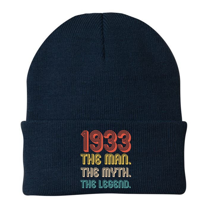 The Man The Myth The Legend 1933 90th Birthday Knit Cap Winter Beanie