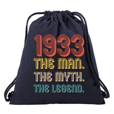 The Man The Myth The Legend 1933 90th Birthday Drawstring Bag