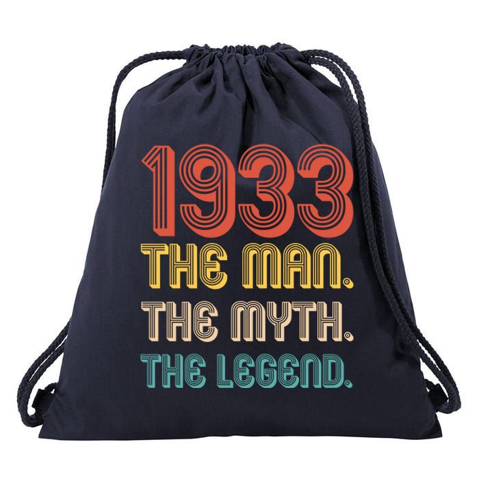 The Man The Myth The Legend 1933 90th Birthday Drawstring Bag