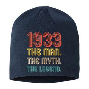 The Man The Myth The Legend 1933 90th Birthday Sustainable Beanie