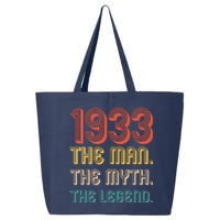 The Man The Myth The Legend 1933 90th Birthday 25L Jumbo Tote