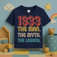 The Man The Myth The Legend 1933 90th Birthday Toddler T-Shirt