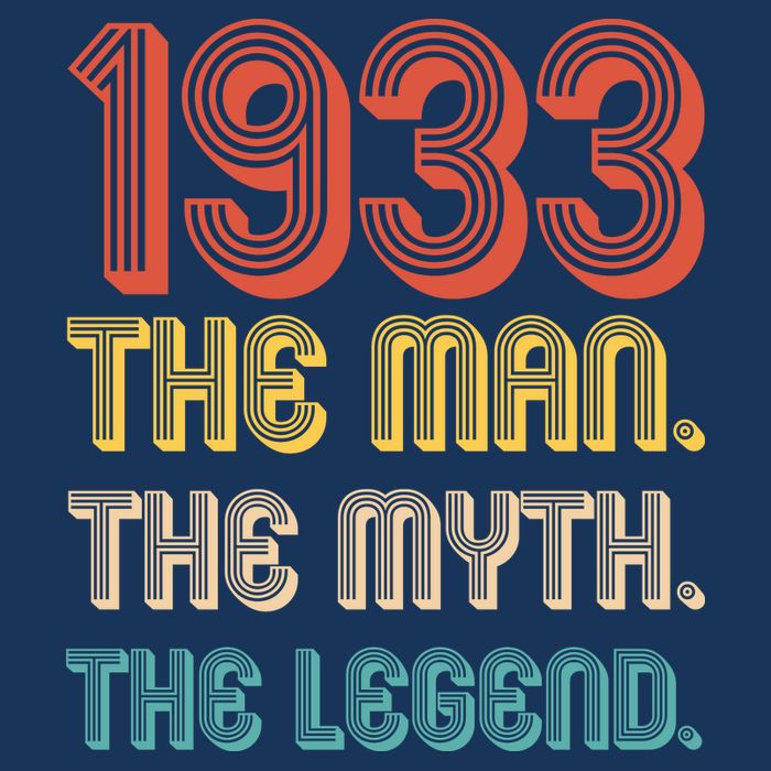 The Man The Myth The Legend 1933 90th Birthday Toddler T-Shirt