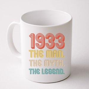 The Man The Myth The Legend 1933 90th Birthday Coffee Mug