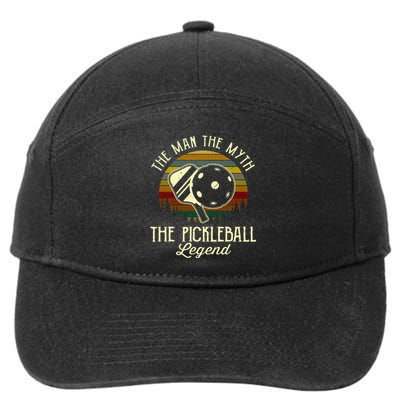 The Man The Myth The Pickleball Legend 7-Panel Snapback Hat