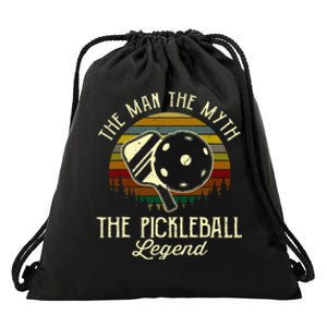 The Man The Myth The Pickleball Legend Drawstring Bag