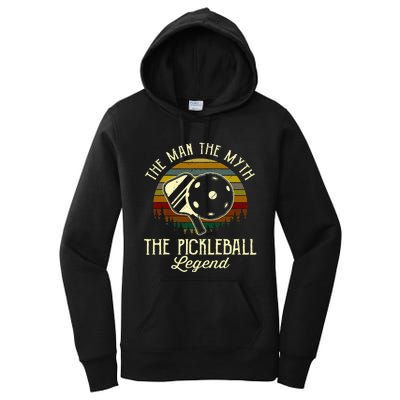 The Man The Myth The Pickleball Legend Women's Pullover Hoodie