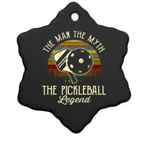 The Man The Myth The Pickleball Legend Ceramic Star Ornament