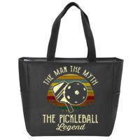 The Man The Myth The Pickleball Legend Zip Tote Bag