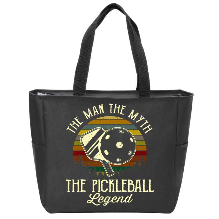 The Man The Myth The Pickleball Legend Zip Tote Bag