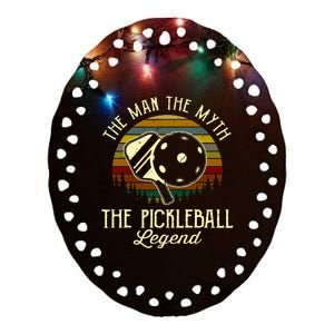 The Man The Myth The Pickleball Legend Ceramic Oval Ornament