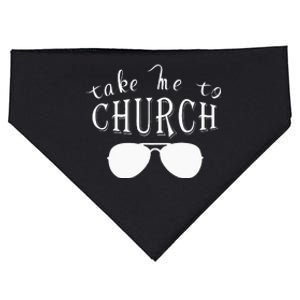 Take Me To The Church Christian Country Concert USA-Made Doggie Bandana