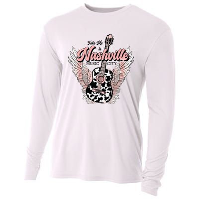 Take Me To Nashville Nashville Tennessee Cooling Performance Long Sleeve Crew