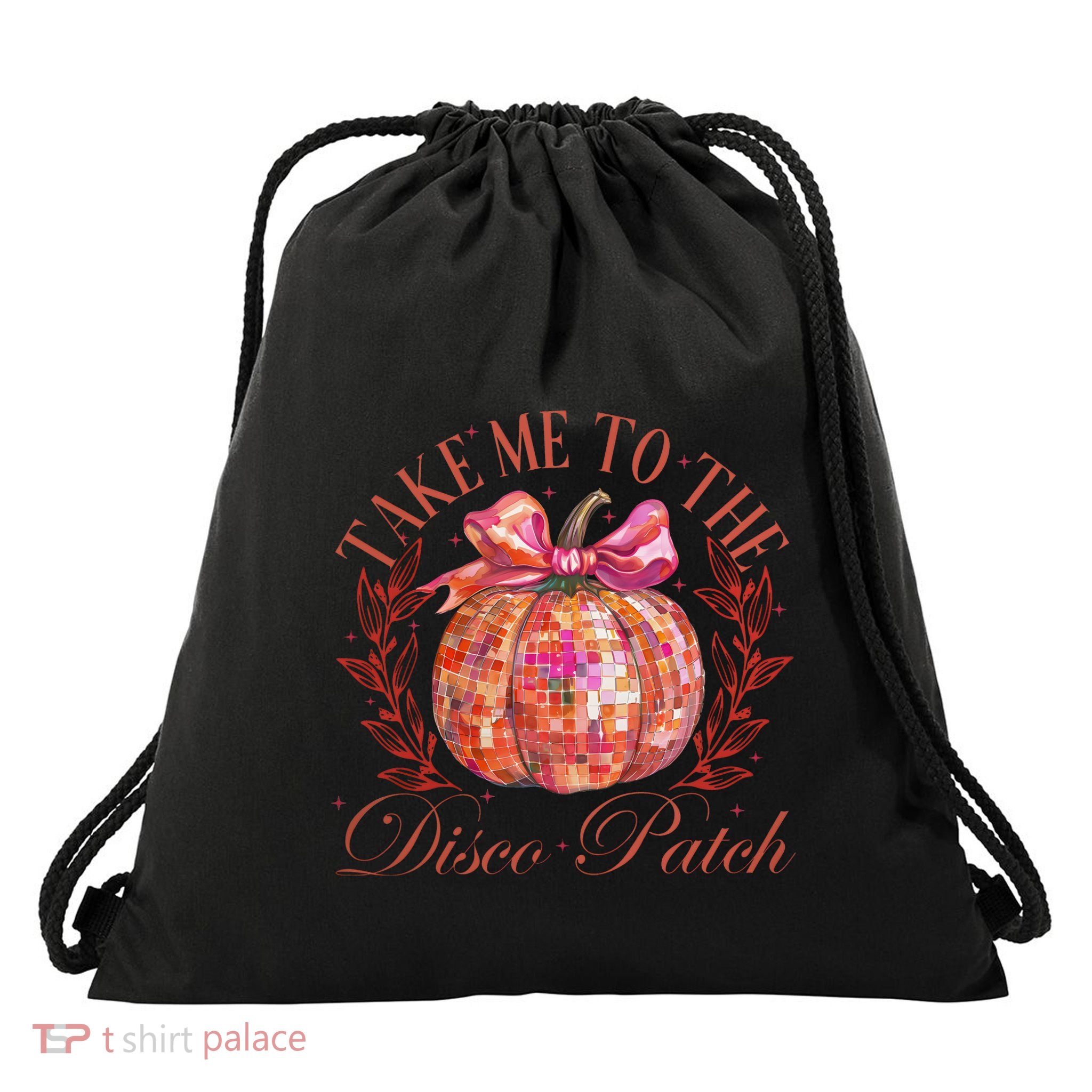 Take Me To The Pumpkin Patch Drawstring Bag