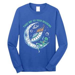 Take Me To Your Readers Book Lover Reading Teacher Bookworm Meaningful Gift Long Sleeve Shirt