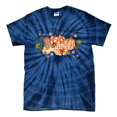 Take Me To The Pumpkin Patch Fall Pumpkin Tie-Dye T-Shirt