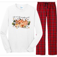 Take Me To The Pumpkin Patch Fall Pumpkin Long Sleeve Pajama Set