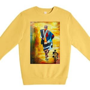 Thich Minh Tue Buddhist Monk Spiritual Journey Vietnam Premium Crewneck Sweatshirt