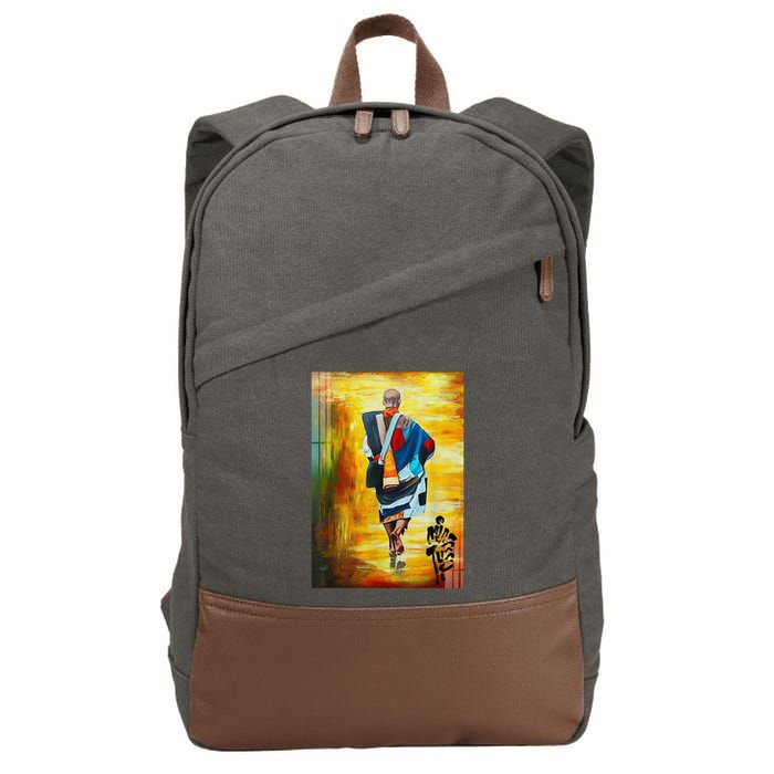 Thich Minh Tue Buddhist Monk Spiritual Journey Vietnam Cotton Canvas Backpack
