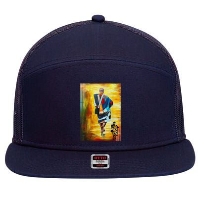 Thich Minh Tue Buddhist Monk Spiritual Journey Vietnam 7 Panel Mesh Trucker Snapback Hat