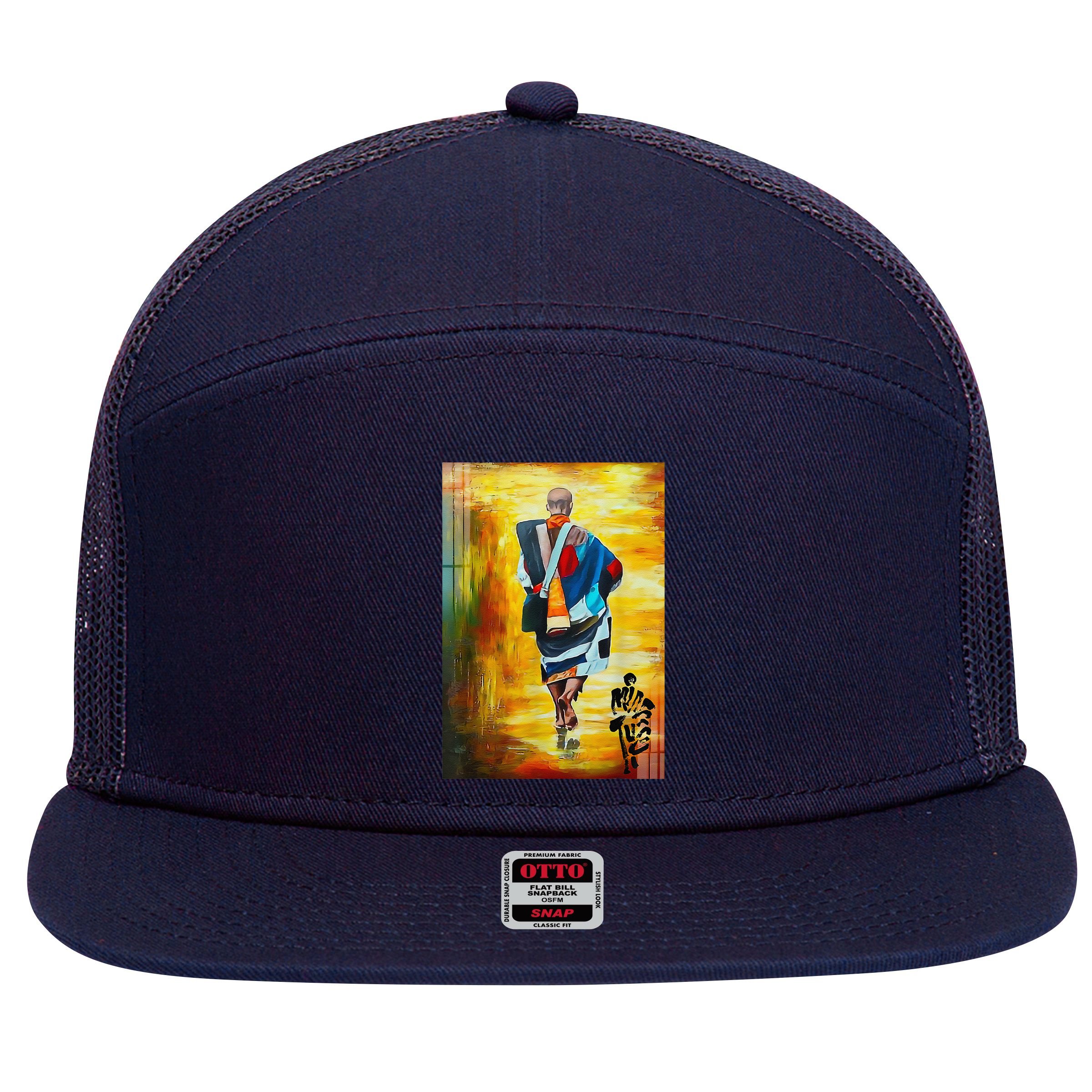 Thich Minh Tue Buddhist Monk Spiritual Journey Vietnam 7 Panel Mesh Trucker Snapback Hat