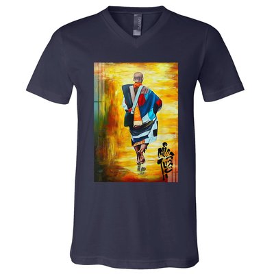 Thich Minh Tue Buddhist Monk Spiritual Journey Vietnam V-Neck T-Shirt