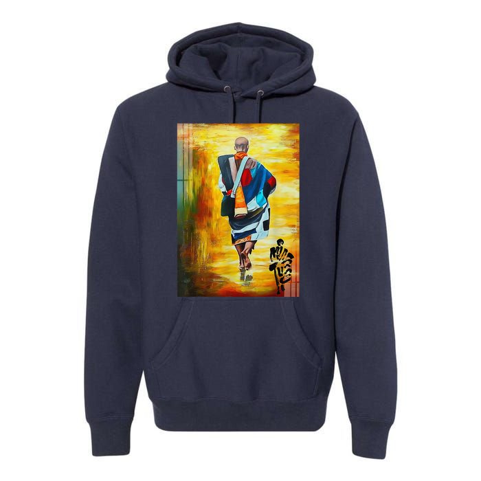 Thich Minh Tue Buddhist Monk Spiritual Journey Vietnam Premium Hoodie