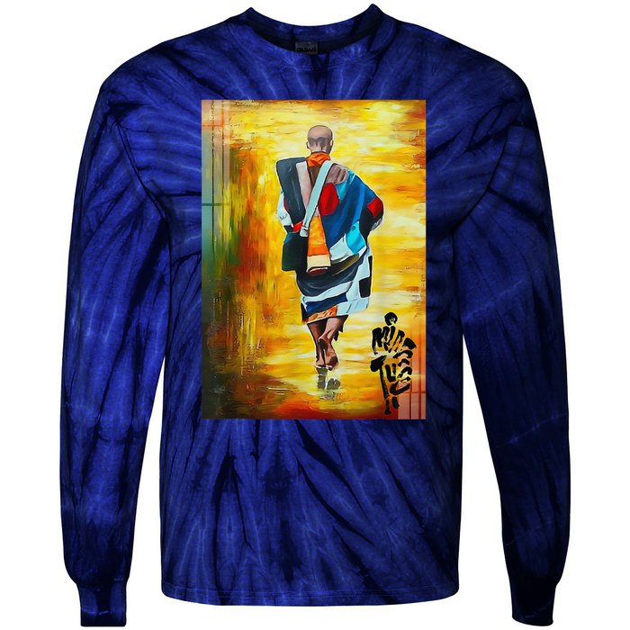 Thich Minh Tue Buddhist Monk Spiritual Journey Vietnam Tie-Dye Long Sleeve Shirt